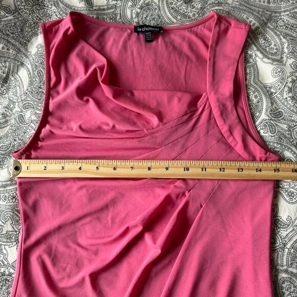 Vintage Y2K peachy pink ruched tank top - Picture 2 of 5